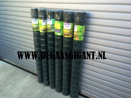 Slaapzaal Misbruik Zuivelproducten Tuingaas groen 150 cm x 10 m. maas 7,5x10cm. De Gaasgigant